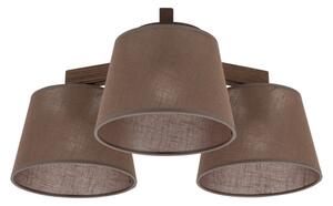 Brilagi - Lampadario a soffitto LATTE 3xE27/15W/230V pino/marrone