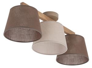 Brilagi - Lampadario a plafone LATTE SABIA 3xE27/15W/230V pino/mix