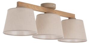 Brilagi - Lampadario a plafone LATTE SABIA 3xE27/15W/230V pino/beige