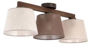 Brilagi - Lampadario a montaggio superficiale LATTE SABIA 3xE27/15W/230V pino/mix