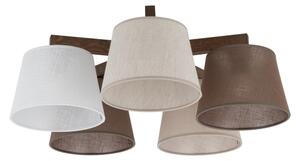 Brilagi - Lampadario a soffitto LATTE 5xE27/15W/230V pino/mix