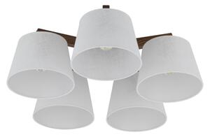 Brilagi - Plafoniera LATTE 5xE27/15W/230V pino/bianco