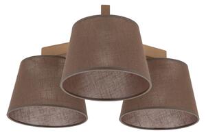 Brilagi - Lampada da soffitto a plafone LATTE SABIA 3xE27/15W/230V pino/marrone