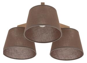 Brilagi - Lampada da soffitto a plafone LATTE SABIA 3xE27/15W/230V pino/marrone