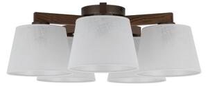 Brilagi - Plafoniera LATTE 5xE27/15W/230V pino/bianco