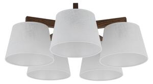 Brilagi - Plafoniera LATTE 5xE27/15W/230V pino/bianco