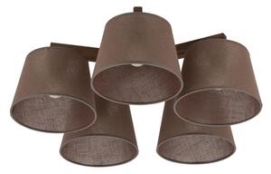 Brilagi - Lampadario da soffitto LATTE 5xE27/15W/230V pino/marrone