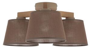 Brilagi - Lampada da soffitto a plafone LATTE SABIA 3xE27/15W/230V pino/marrone