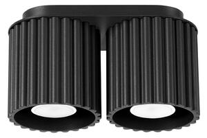 Sollux SL.1785 - Faretto AURA 2xGU10/10W/230V nero