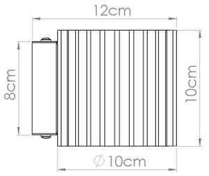 Sollux SL.1821 - Lampada da parete AURA 1xG9/10W/230V rossa