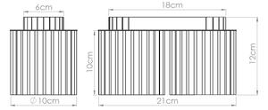 Sollux SL.1805 - Faretto AURA 2xGU10/10W/230V marrone