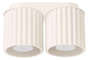 Sollux SL.1790 - Faretto AURA 2xGU10/10W/230V, colore crema