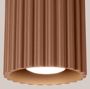 Sollux SL.1804 - Faretto AURA 1xGU10/10W/230V 10 cm marrone