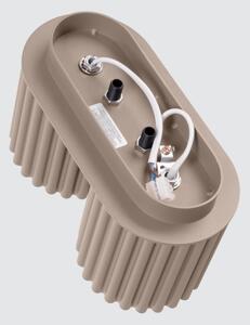 Sollux SL.1815 - Faretto AURA 2xGU10/10W/230V taupe