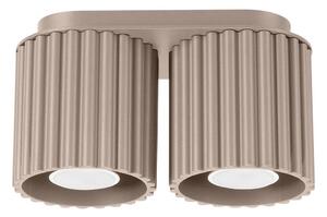 Sollux SL.1815 - Faretto AURA 2xGU10/10W/230V taupe