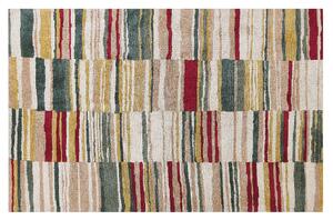 Tappeto in tessuto a pelo corto Multicolore 140 x 200 cm stile moderno contemporaneo Beliani