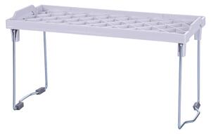 Mini scaffale ripiano pieghevole bianco 30x14x16 cm salvaspazio Alvin Steel