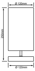 Brilliant - Lampada da tavolo CLARIE 1xE14/40W/230V cromo opaco/bianco