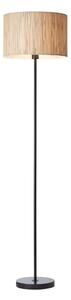Brilliant - Lampada da terra WIMEA 1xE27/52W/230V nera/beige
