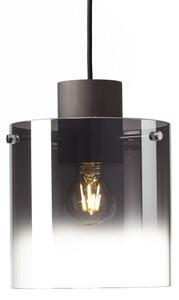 Brilliant - Lampadario a cavo BETH 3xE27/60W/230V nero/fumé