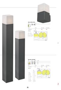 Redo 9265 - Applique da esterno TOGO 1xE27/13W/230V IP44