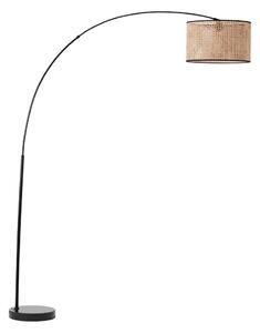 Brilliant - Lampada da terra WILEY 1xE27/60W/230V nera/beige