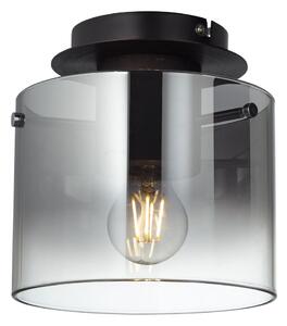 Brilliant - Plafoniera BETH 1xE27/60W/230V diam. 20 cm nero/fumé