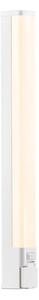 Nordlux - Illuminazione LED per specchio da bagno con presa integrata, 15W, 230V, IP44, 60 cm, bianco