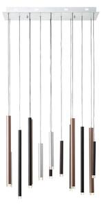 Brilliant - LED lampadario dimmerabile su cavo CEMBALO LED/60W/230V cromo/nero/marrone