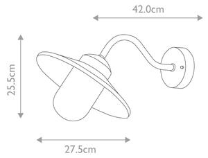 Elstead KLAMPENBORG-BK- Lampada da esterno KLAMPENBORG 1xE27/60W/230V IP44 nera