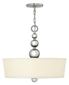 Hinkley HK-ZELDA-P-B-PN - Lampadario a catena ZELDA 3xE27/60W/230V in cromo lucido