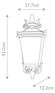 Elstead BT7-M - Applique da esterno BALTIMORE 1xE27/60W/230V IP44, finitura bronzo