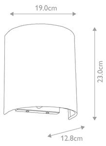 Elstead DL-COOPER-S-IV-AB - Applique da parete COOPER 1xE27/60W/230V oro