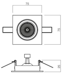 Redo 70328 - Faretto da incasso MT 1xGU5,3/50W/12V
