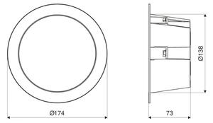 Steinel 084998 - Lampada LED da incasso con sensore LED/10,8W/230V 3000/4000/5700K