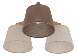 Brilagi - Plafoniera LATTE SABIA 3xE27/15W/230V pino/misto