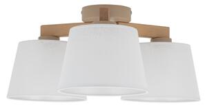 Brilagi - Plafoniera LATTE SABIA 3xE27/15W/230V pino/bianco