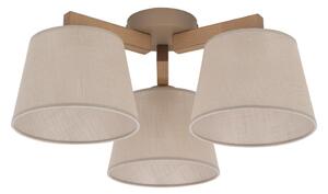 Brilagi - Lampadario da soffitto a montaggio superficiale LATTE SABIA 3xE27/15W/230V pino/beige