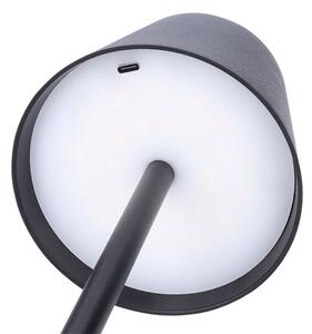 Solight WO69-B - Lampada da tavolo LED ricaricabile dimmerabile a sfioramento LUCCA LED/3,7V 2000 mAh nera