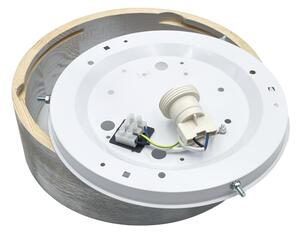 Brilagi - Plafoniera PINO 1xE27/15W/230V pino/argento diam. 27,5 cm