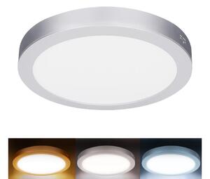 Solight WD244-S - Pannello LED 2 in 1 24W/230V 3000/4000/6000K diam. 30 cm IP54 argento