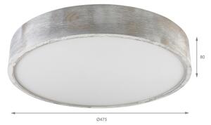 Brilagi - Plafoniera PINO 3xE27/15W/230V in pino/argento diam. 47,5 cm