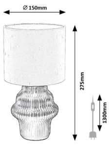 Rabalux 74058 - Lampada da tavolo GLIMO 1xE14/40W/230V nera