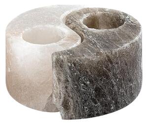Rabalux 76034 - Lampada di sale - portacandela SOLUNA grigio/bianco