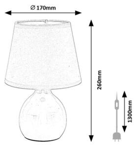 Rabalux 74078 - Lampada da tavolo INGRID 1xE14/40W/230V rosa
