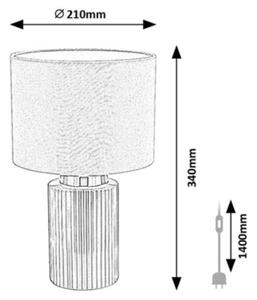 Rabalux 74046 - Lampada da tavolo GLOVY 1xE14/40W/230V verde