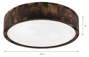 Brilagi - Plafoniera LED CARVALHO SMOKEY LED/36W/230V rovere, diam. 37,5 cm