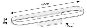 Rabalux 75055 - Illuminazione LED per specchio da bagno ODRAN LED/15W/230V IP44 40 cm