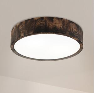 Brilagi - Plafoniera LED CARVALHO SMOKEY LED/36W/230V rovere, diam. 37,5 cm