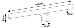 Rabalux 75048 - Illuminazione a LED per specchio da bagno OLIRO LED/6W/230V IP44 40 cm cromato